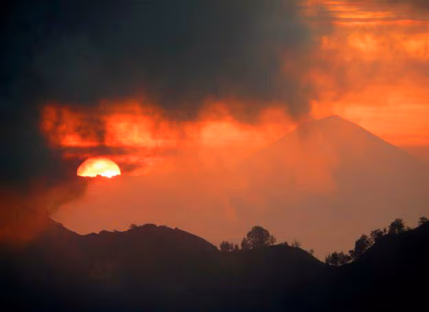 Salita del vulcano Agung